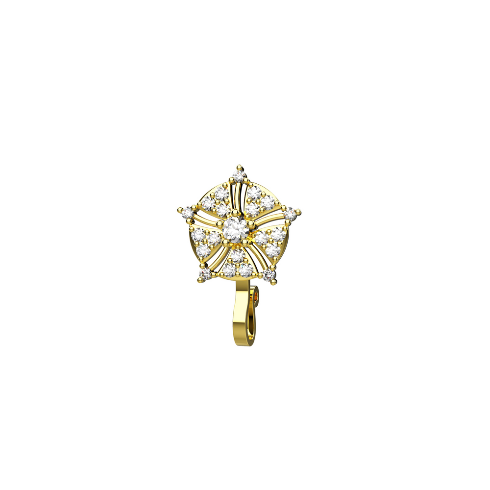 Clip-on fake nose ring non-piercing