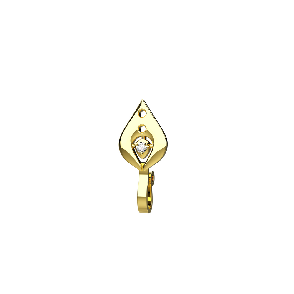 Smooth end nose stud