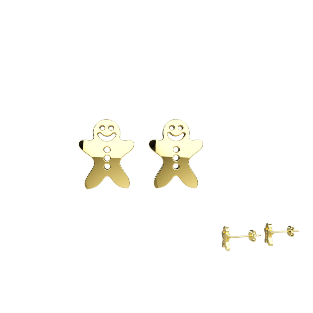 Unique Christmas earrings silver