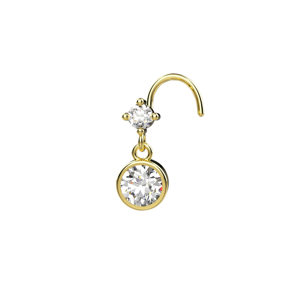 gold-filled nose stud – classic and durable design