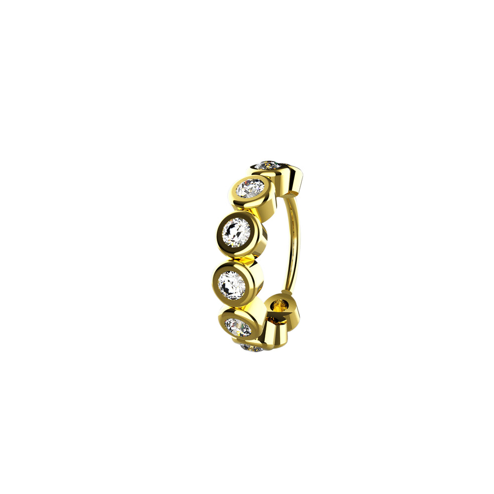 Gold nose ring hoop