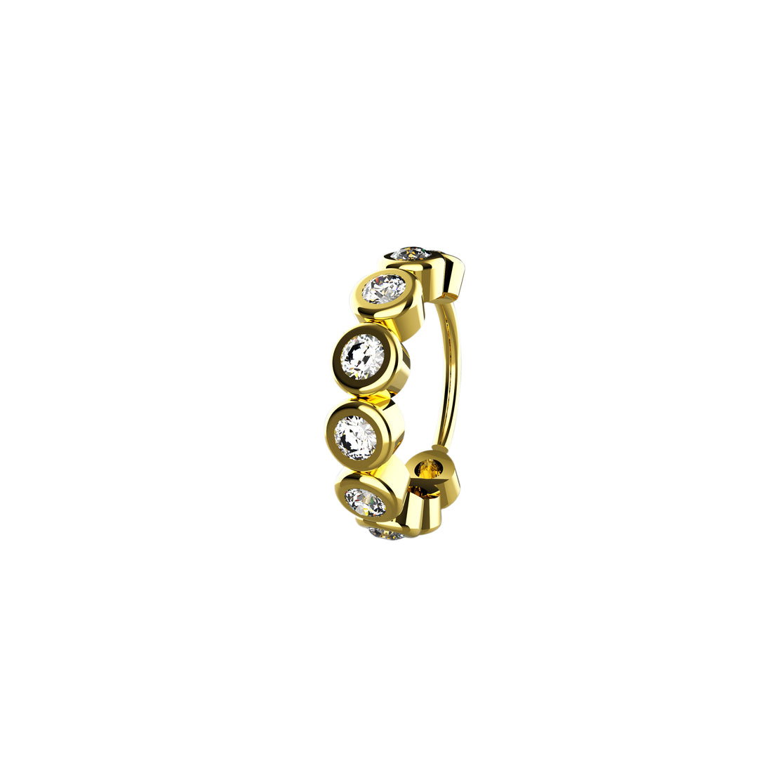 Gold nose ring hoop