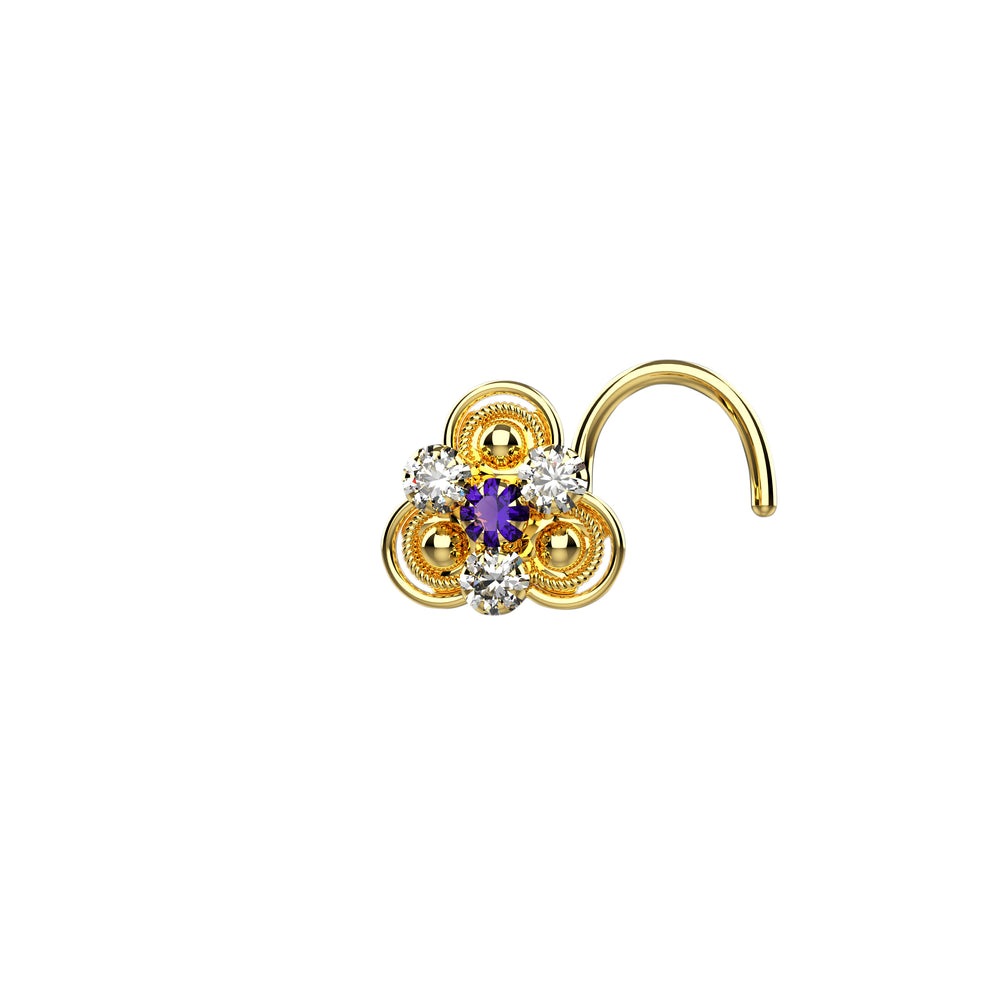 Indian style nose stud
