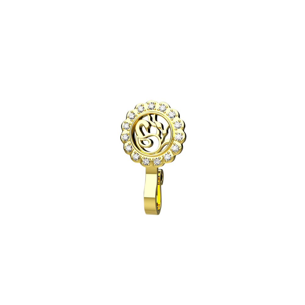 Non-piercing faux nose stud