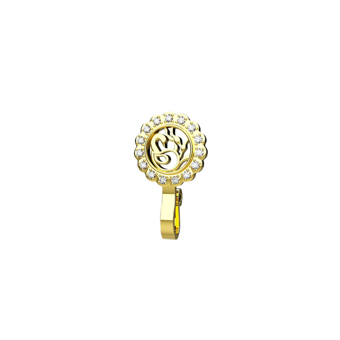 Non-piercing faux nose stud