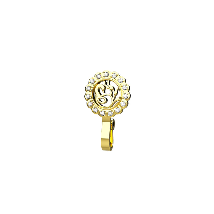 Non-piercing faux nose stud
