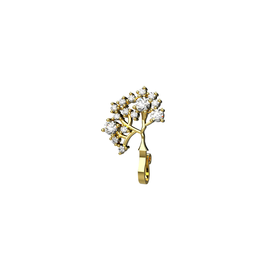 Gold faux nose ring