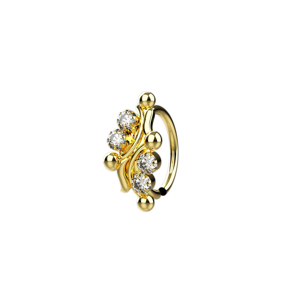 Gold Indian nose hoop