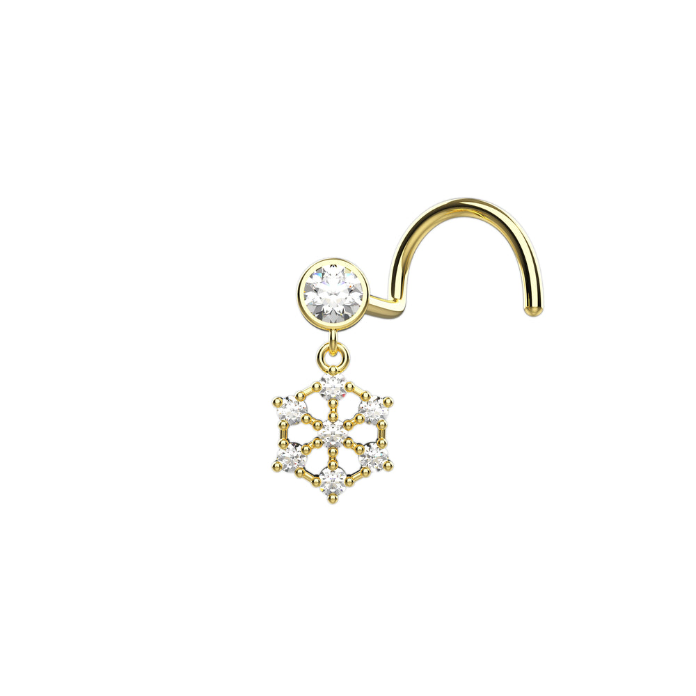 Dangling nose piercing jewelry