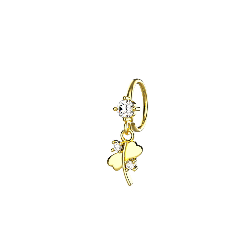 Maple leaf nose ring