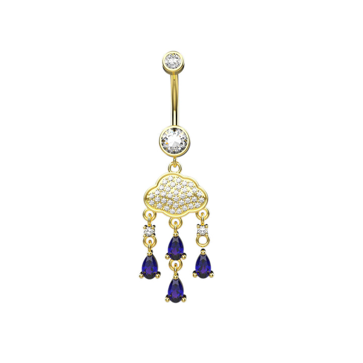 Floating belly button ring