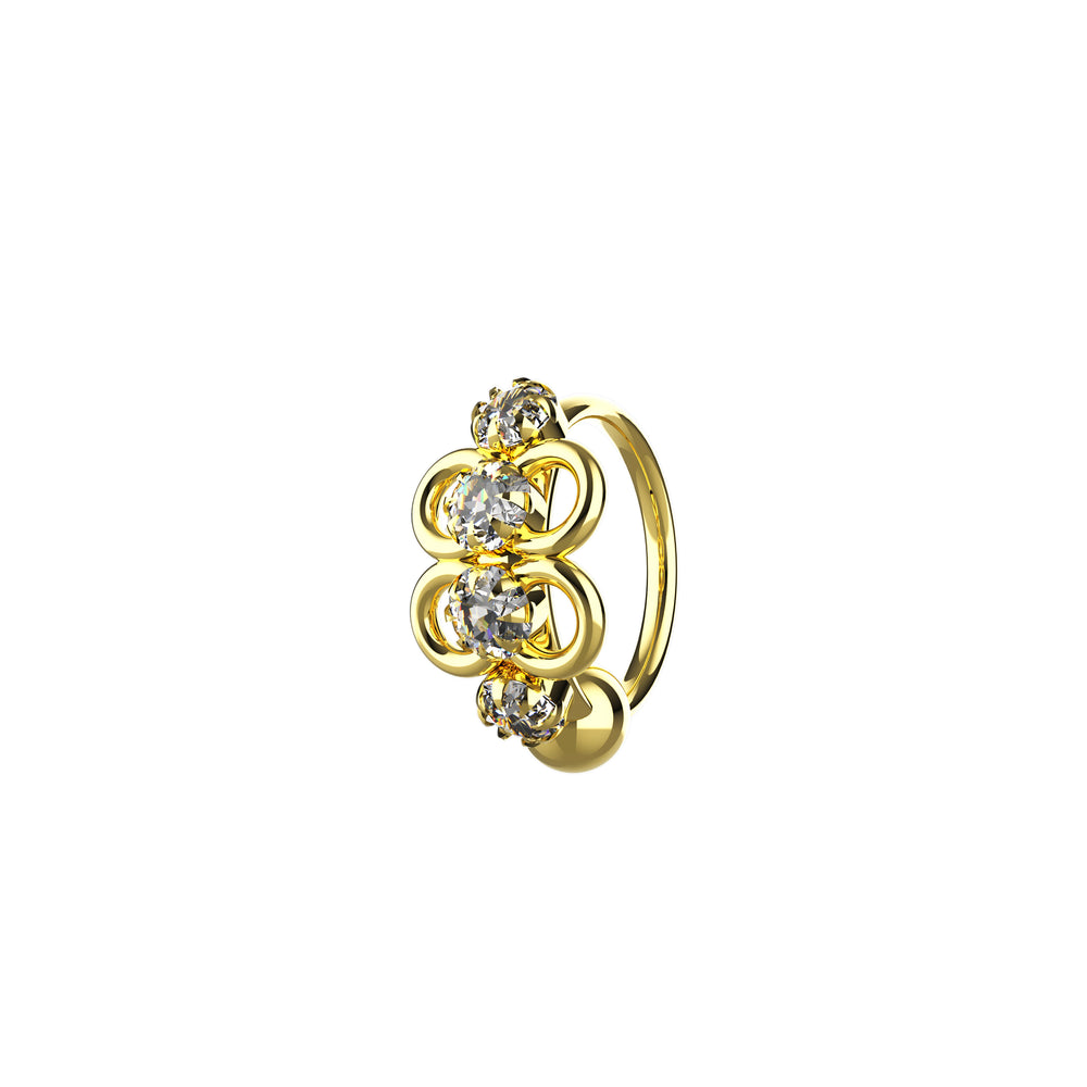 Thin hoop nose ring