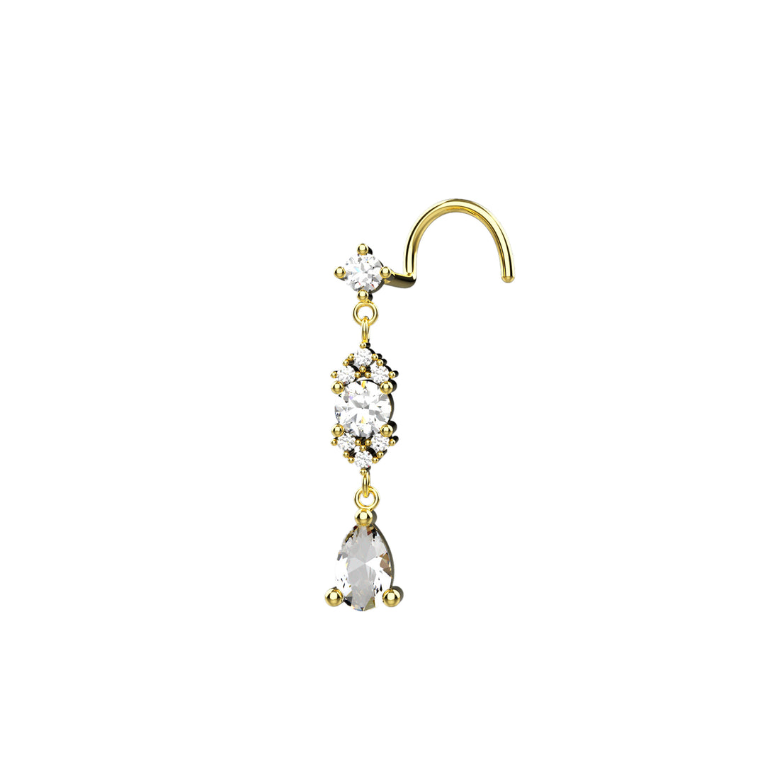 14k gold nose ring – elegant and luxurious