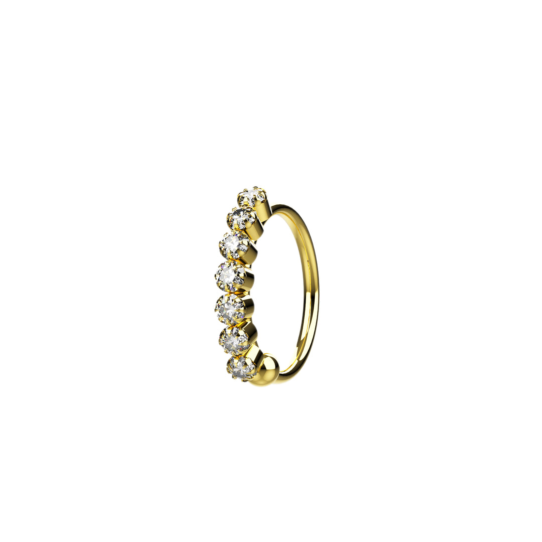 Tiny Gold Nose Ring Hoop – Delicate & Minimal Piercing Jewelry