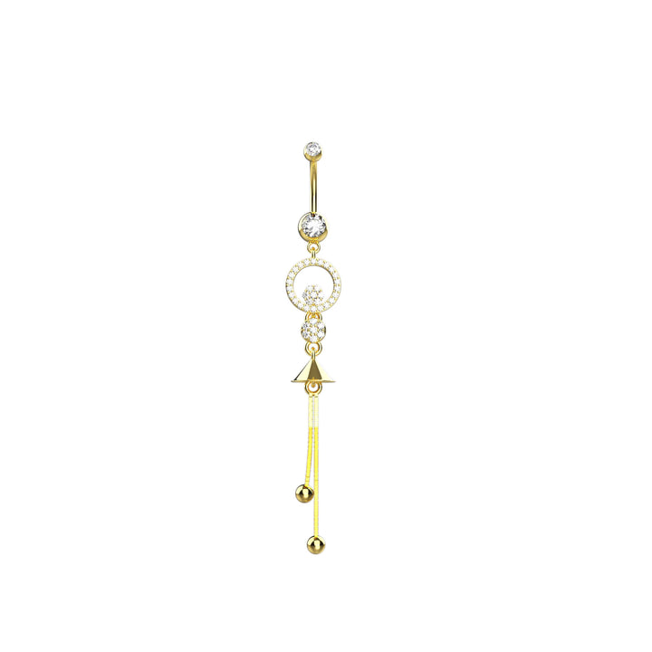 Chain navel piercing jewelry