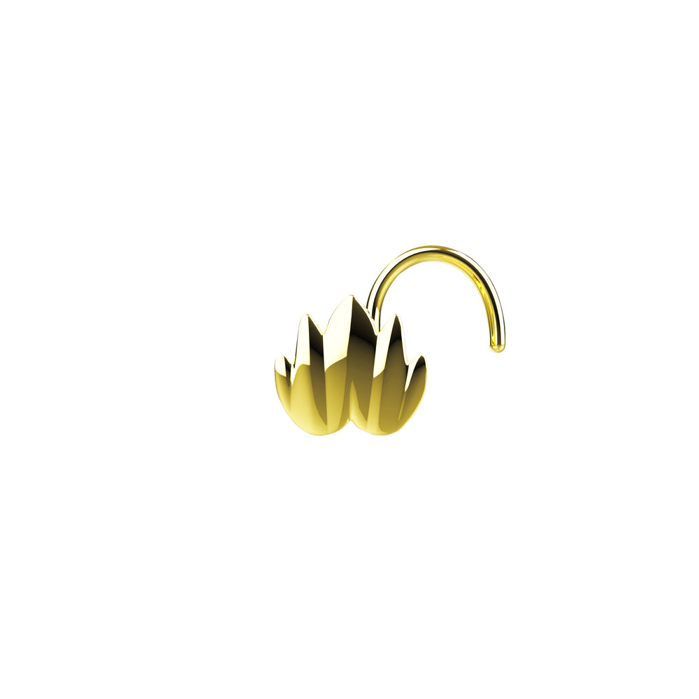 Minimal gold nose jewelry