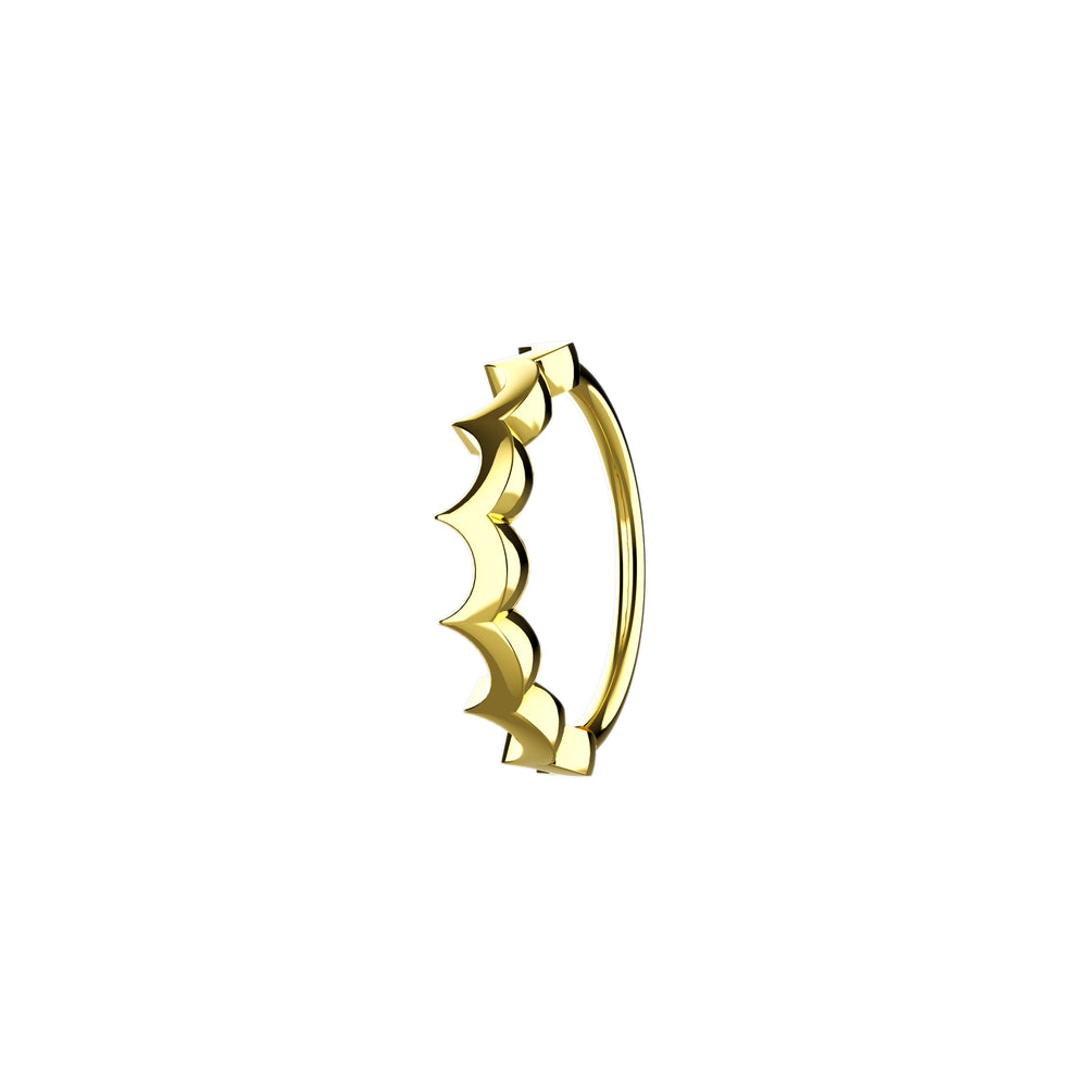 gold nose hoop – perfect for a classic piercing style