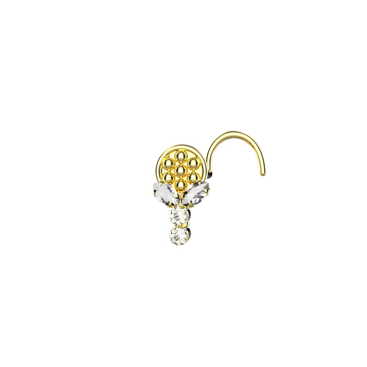 gold nose stud jewelry