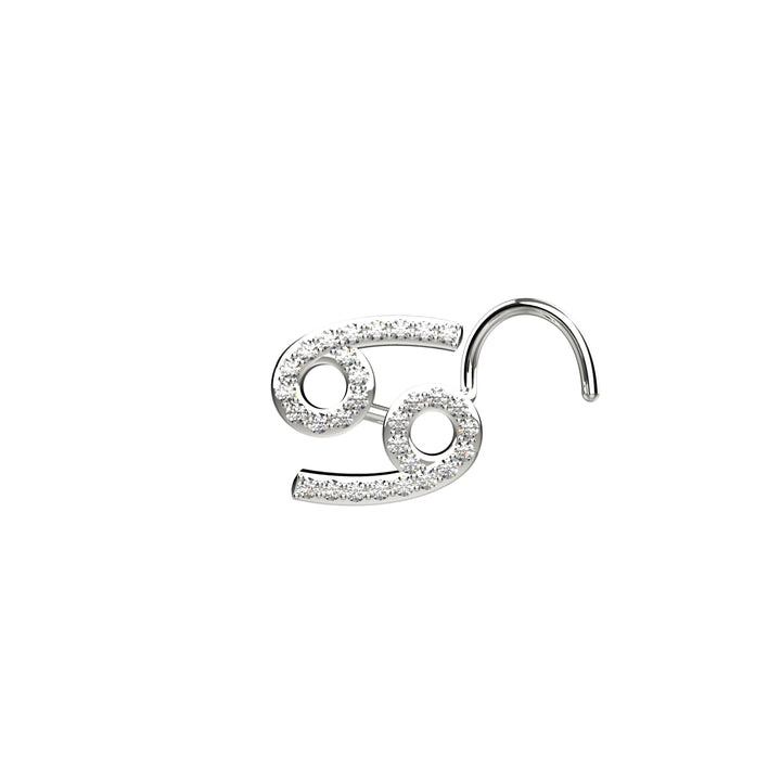 Cancer sign nose ring