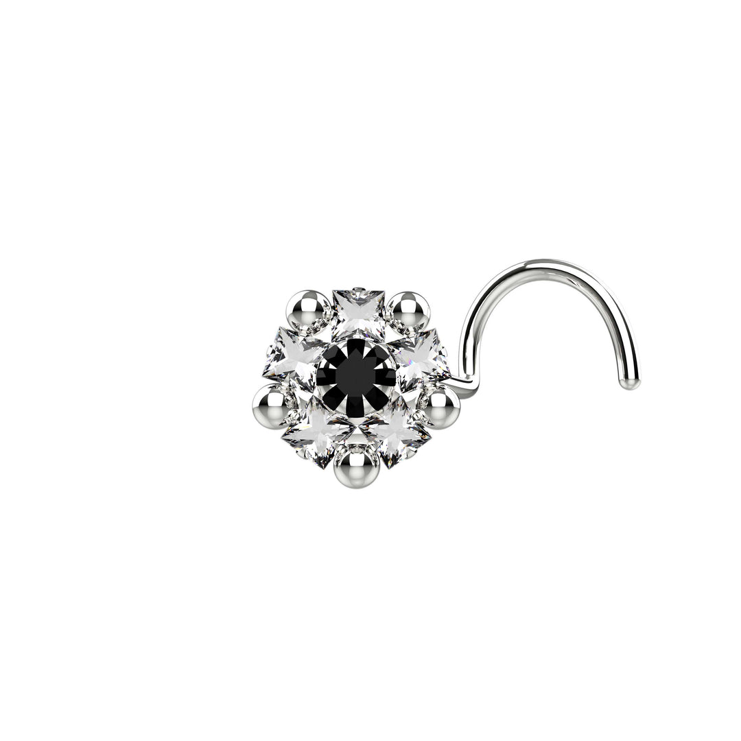 Thin gold nose ring for sensitive skin