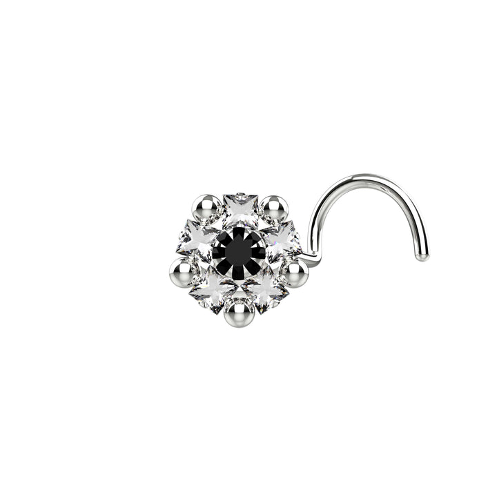 Thin gold nose ring for sensitive skin