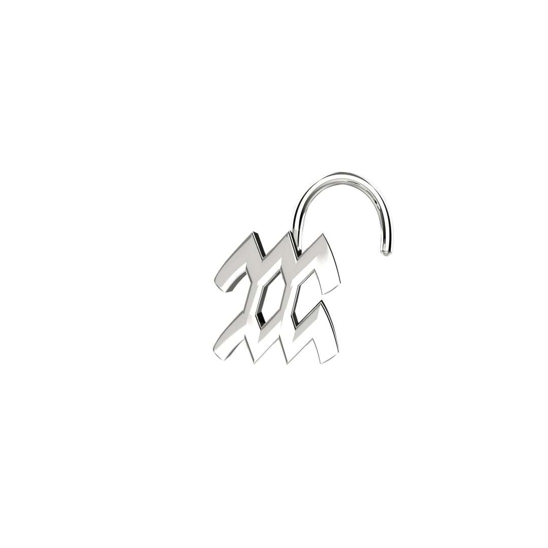 Astrology inspired nose piercing