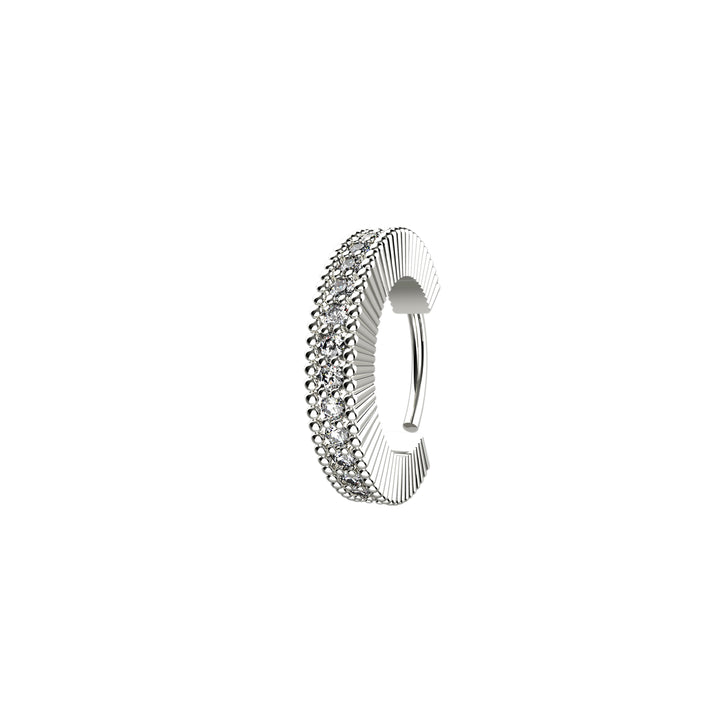 Elegant gold nose piercing hoop
