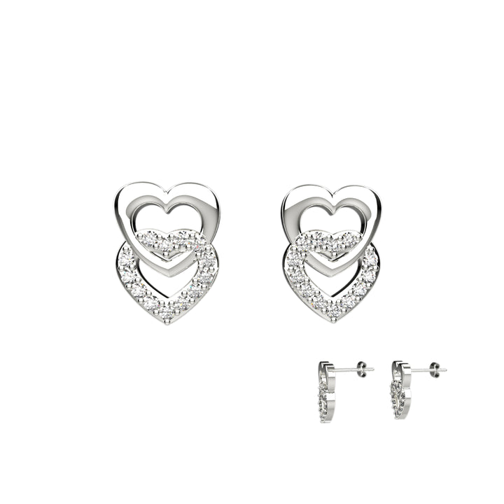 Cartilage heart stud flat back