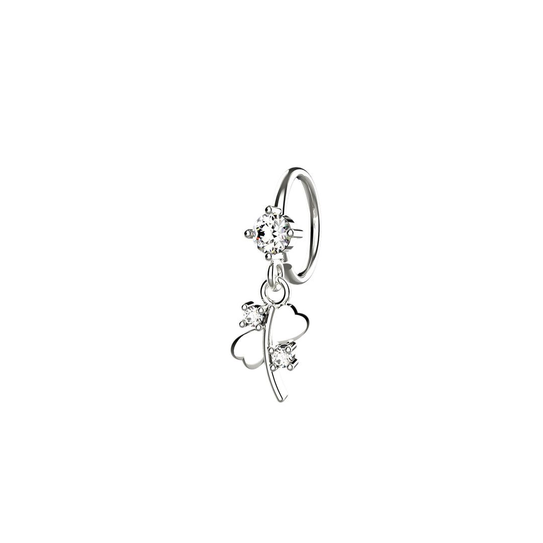Dangle maple leaf nose jewelry