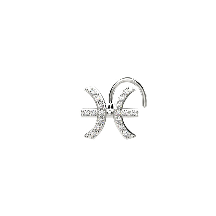 Dainty Pisces nose stud