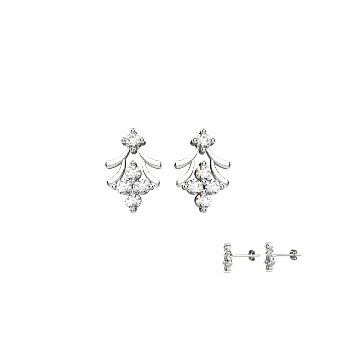 Lightweight floral earrings for women
