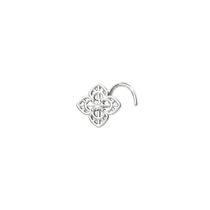 Gold nose stud for piercing