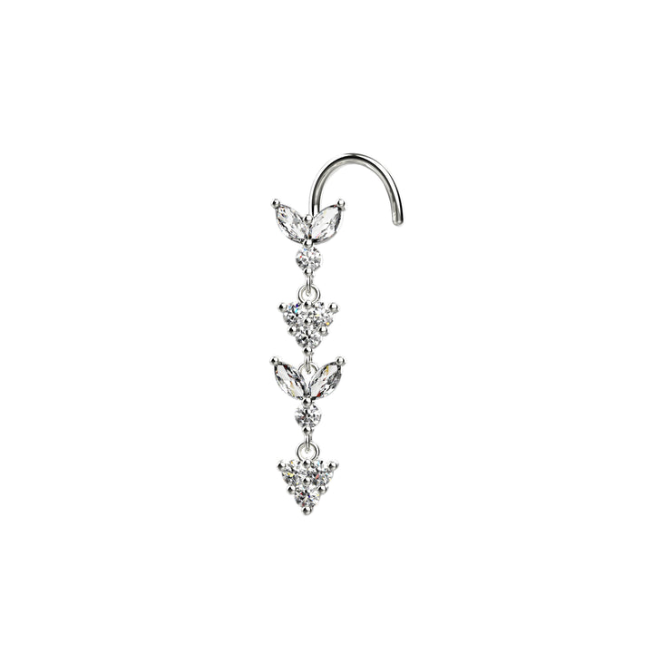 Gold Dangle Nose Ring – lightweight and trendy