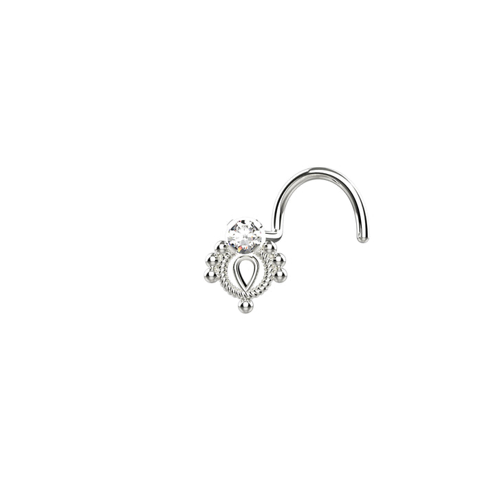Silver nose ring stud – perfect for everyday wear