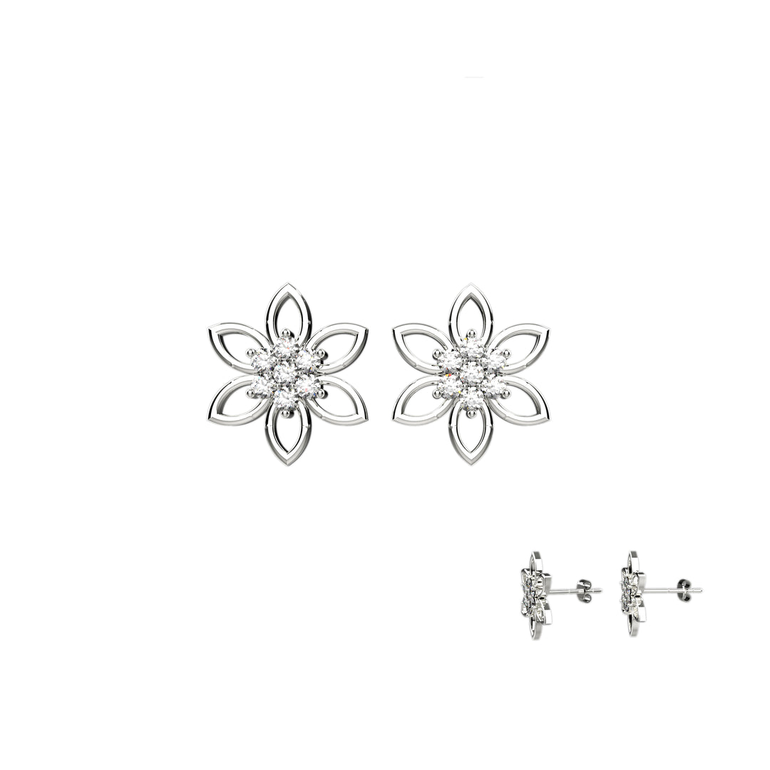 Floral stud earrings – perfect gift for women