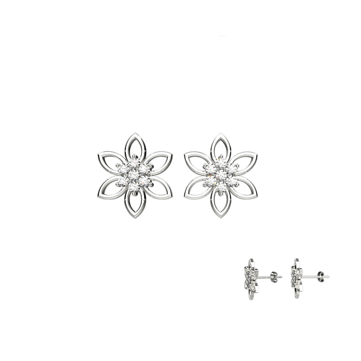 Floral stud earrings – perfect gift for women