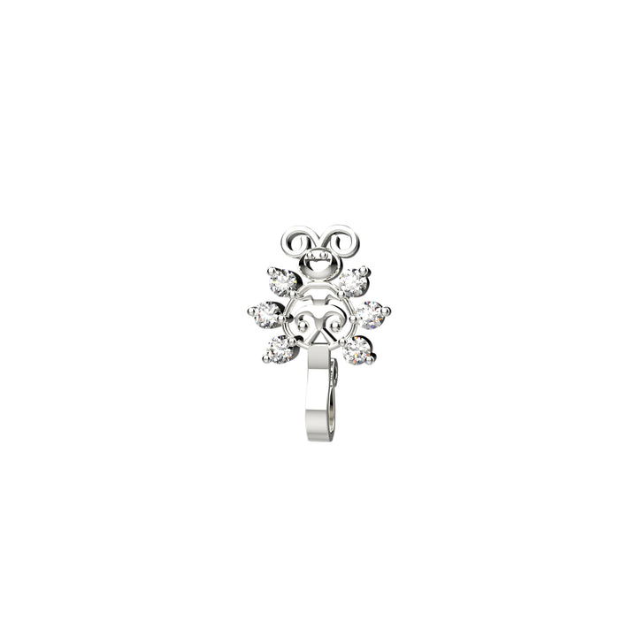 Clip-on nose ring