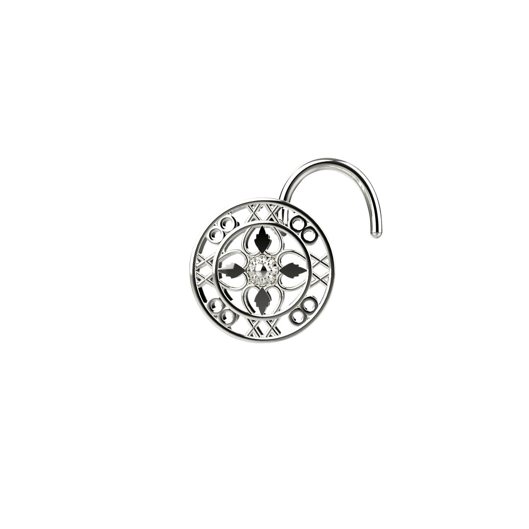 Elegant gold nose stud