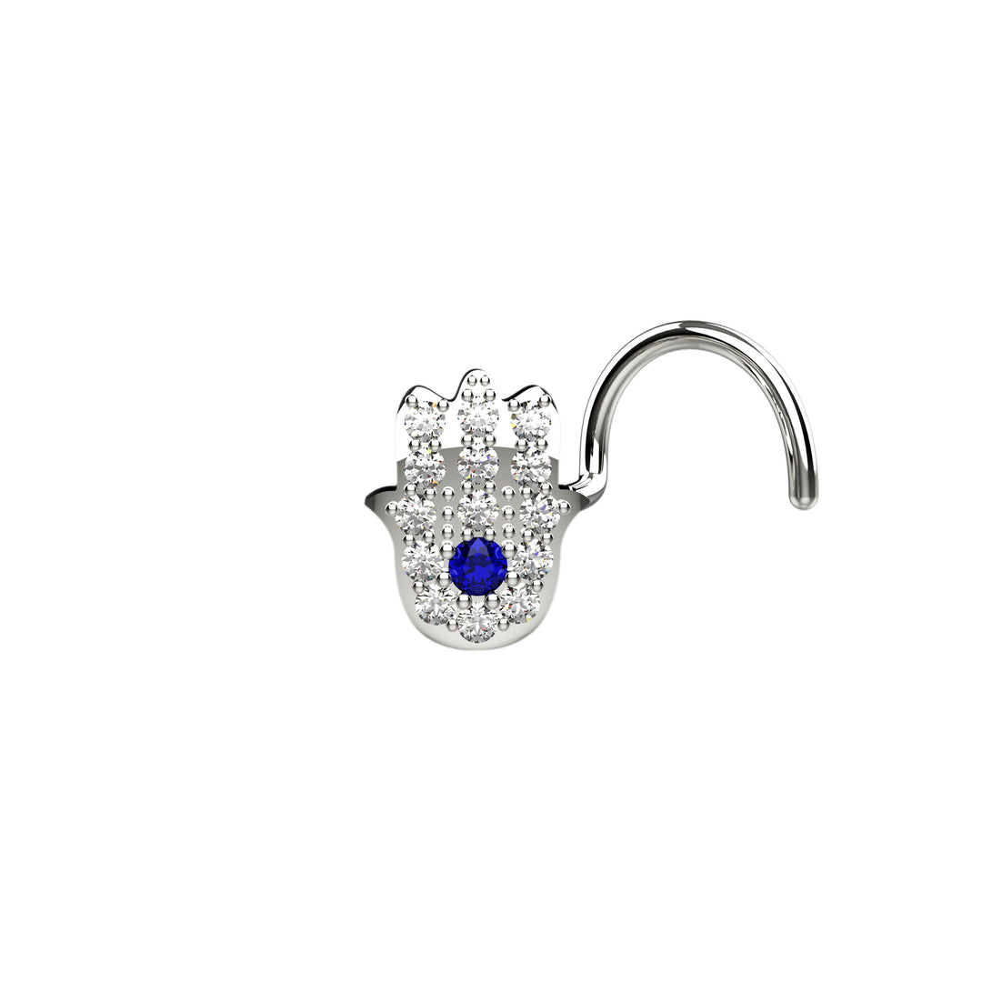 Spiritual Hamsa nose ring design