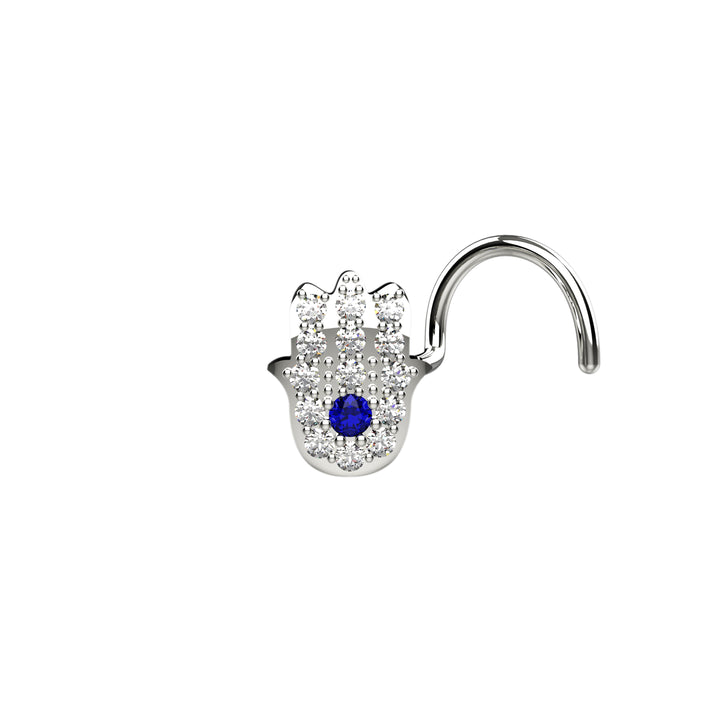 Spiritual Hamsa nose ring design