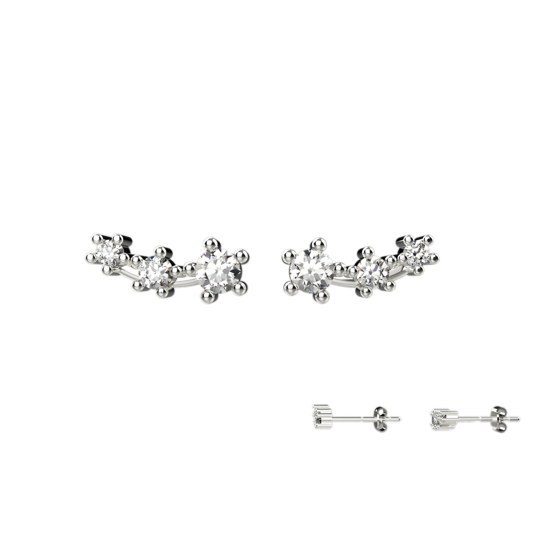 Dainty ear crawler jewelry