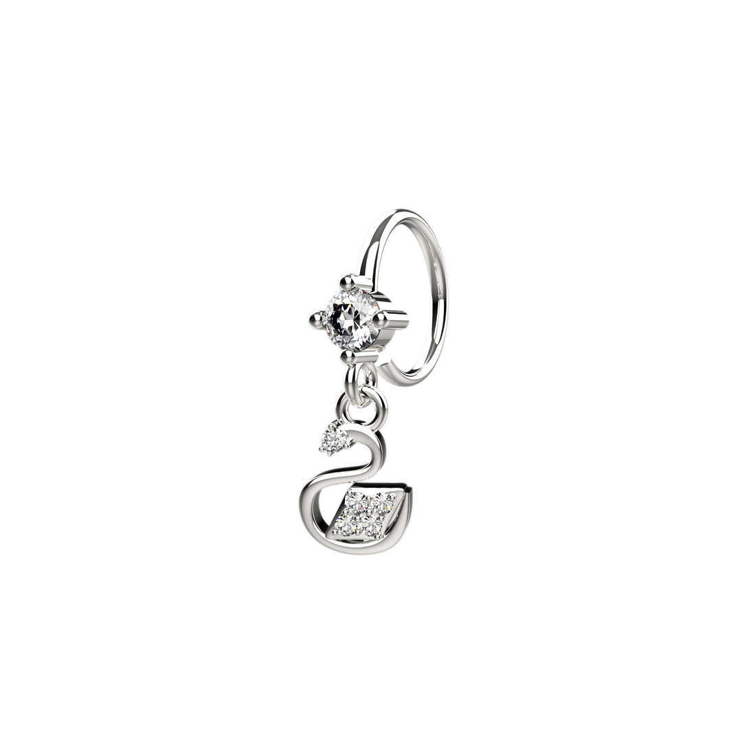 Elegant nose piercing jewelry