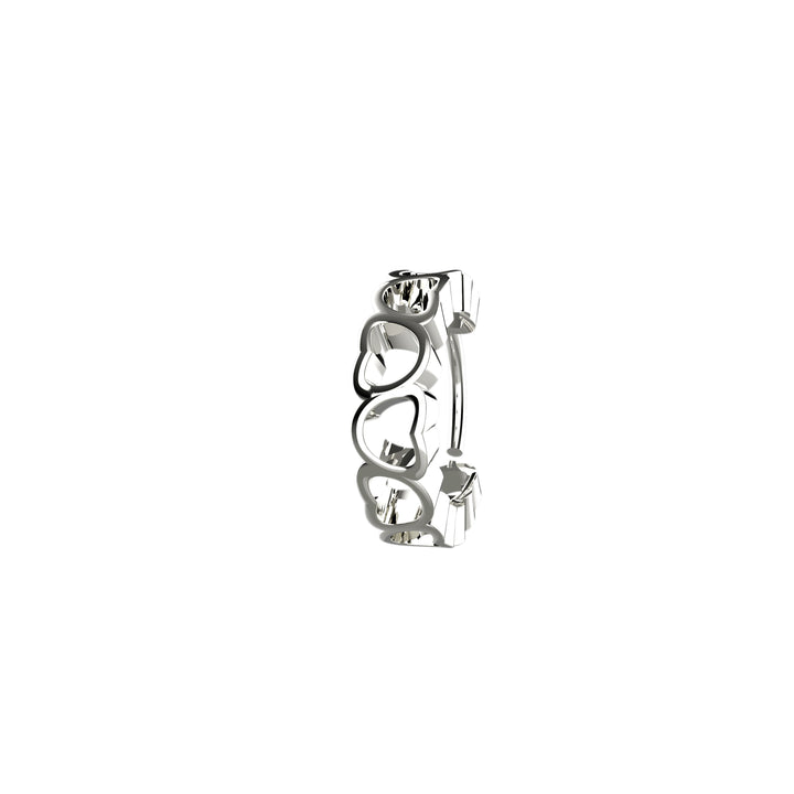 Dainty silver nose ring hoop