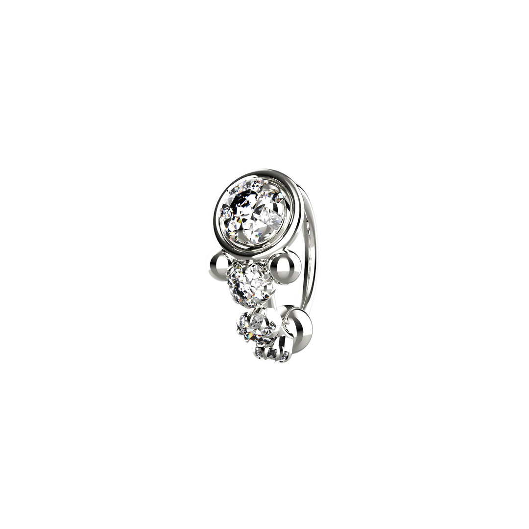 Handmade Indian nose ring gold