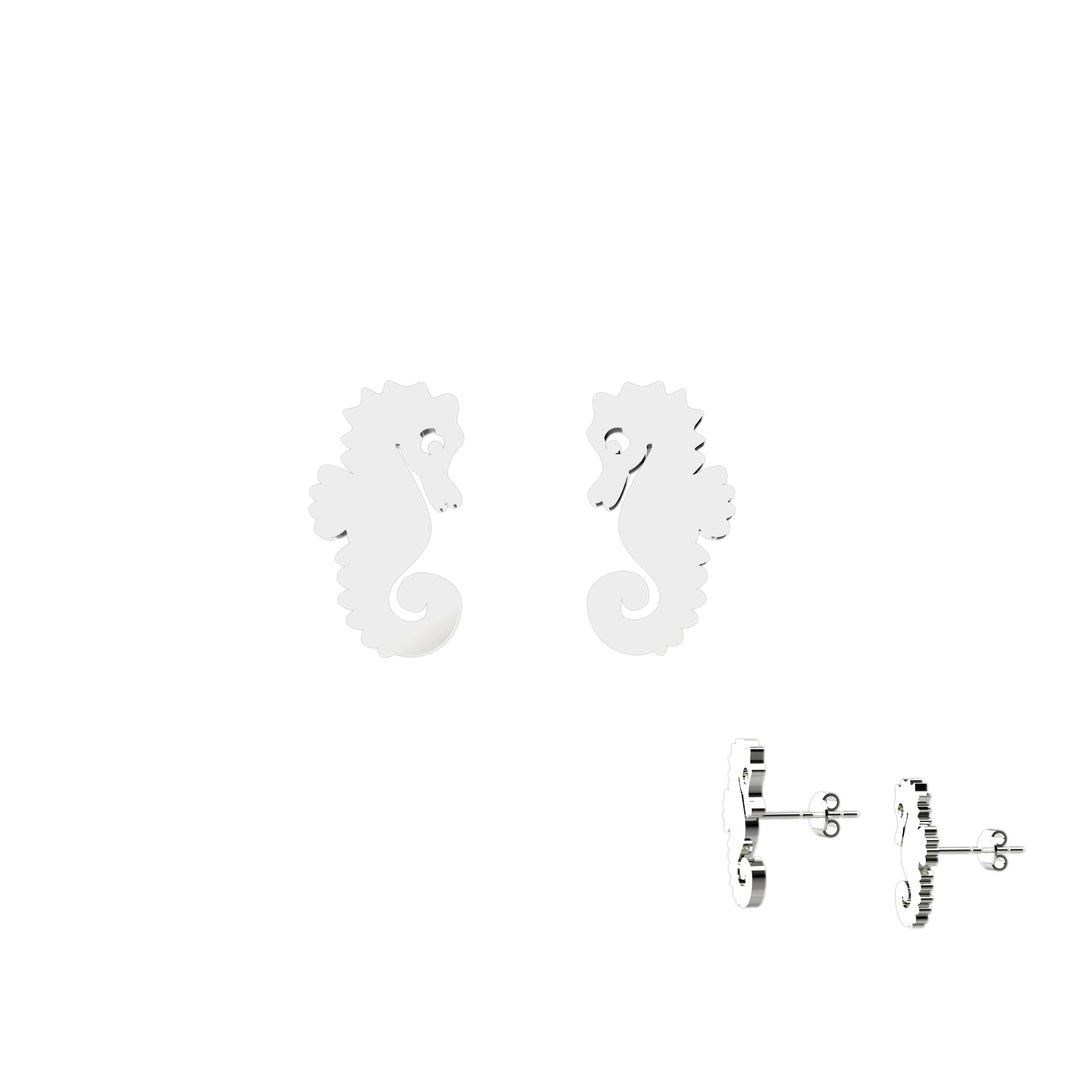 Handmade seahorse earrings