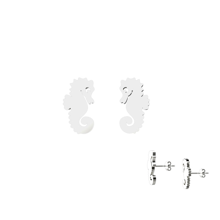 Handmade seahorse earrings