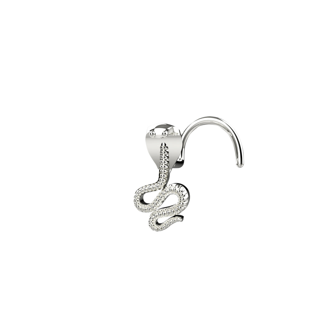 Gold Snake Nose Ring – elegant and edgy piercing