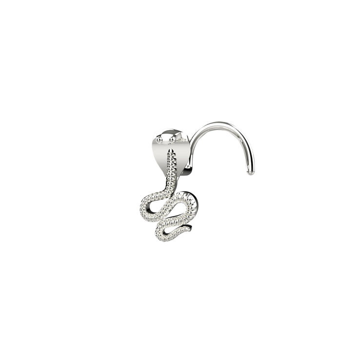 Gold Snake Nose Ring – elegant and edgy piercing