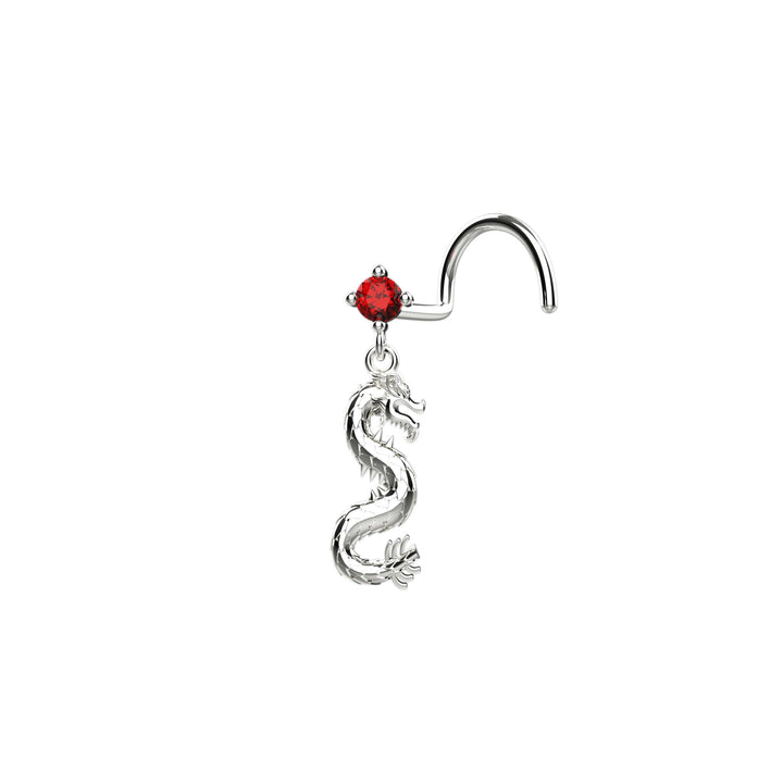 Bold dangle nose piercing