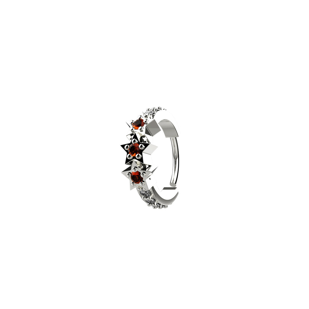 Dainty gold star nose ring